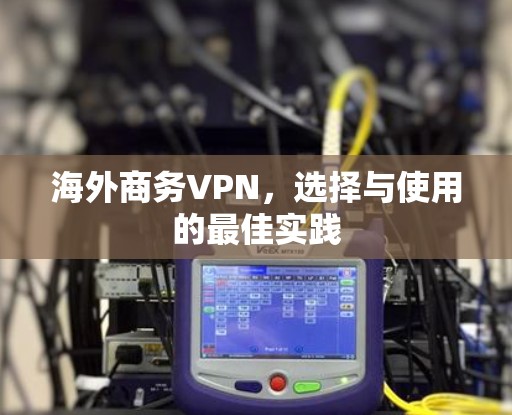 海外商务VPN,选择与使用的最佳实践
