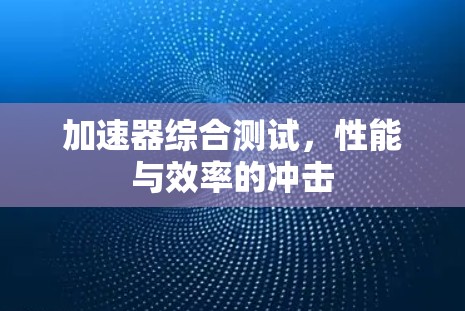 加速器综合测试，性能与效率的冲击