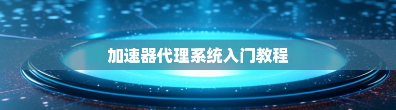 加速器代理系统入门教程