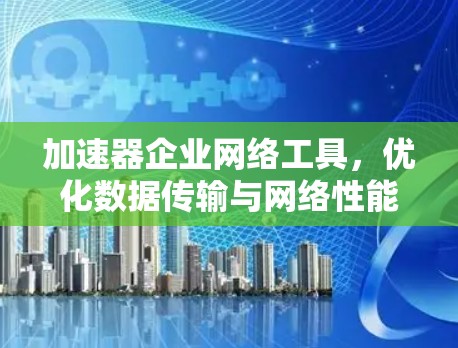 加速器企业网络工具，优化数据传输与网络性能