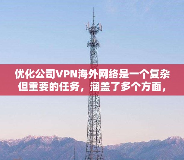 优化公司VPN海外网络是一个复杂但重要的任务，涵盖了多个方面，包括网络性能、安全性、访问控制、成本控制和稳定性。以下是优化VPN海外网络的分步指南