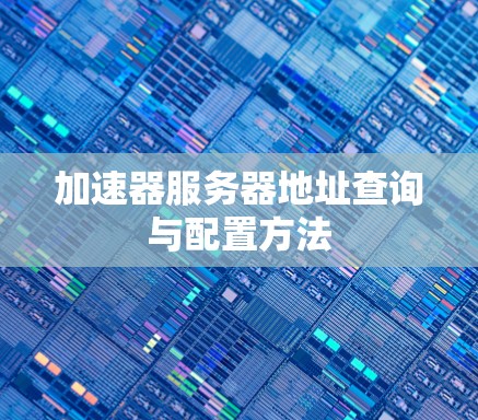 加速器服务器地址查询与配置方法 加速器服务器地址查询与配置方法