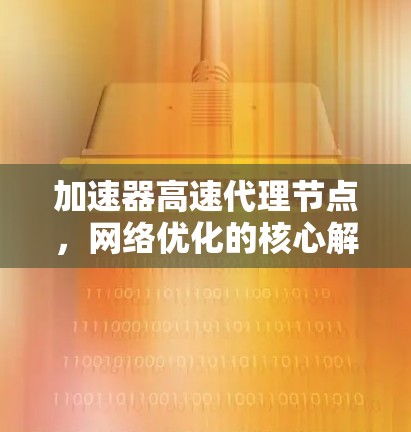 加速器高速代理节点,网络优化的核心解决方案 加速器高速代理节点,网络优化的核心解决方案