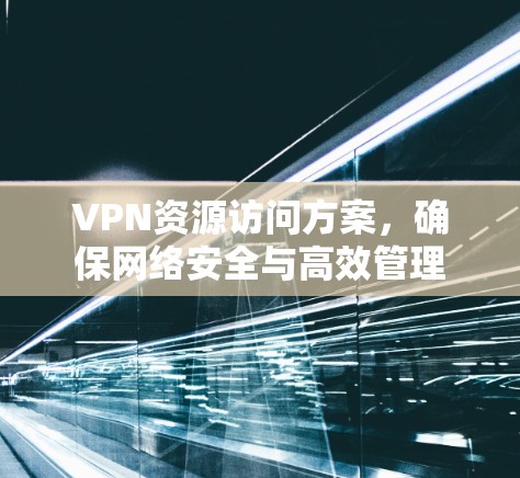 VPN资源访问方案，确保网络安全与高效管理