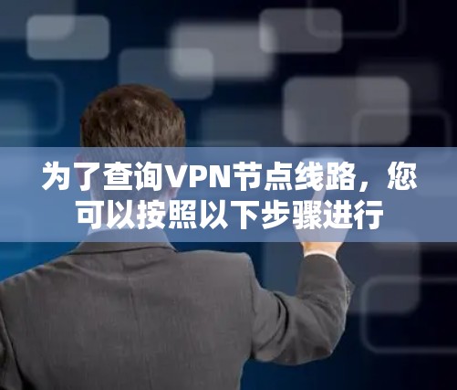 为了查询VPN节点线路，您可以按照以下步骤进行