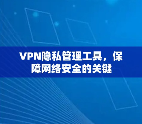 VPN隐私管理工具，保障网络安全的关键