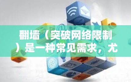 翻墙(突破网络限制)是一种常见需求,尤其是在某些地区或机构限制访问特定网站或服务的情况下。以下是一些常用的翻墙工具和方法,适用于不同场景和需求 翻墙(突破网络限制)是一种常见需求,尤其是在某些地区或机构限制访问特定网站或服务的情况下。以下是一些常用的翻墙工具和方法,适用于不同场景和需求