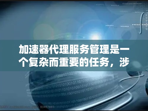 加速器代理服务管理是一个复杂而重要的任务，涉及多个方面的协调和维护。以下是对加速器代理服务管理的系统化总结