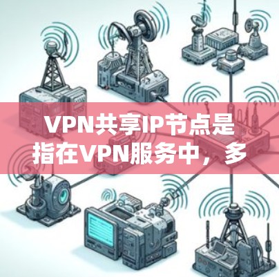 VPN共享IP节点是指在VPN服务中，多个用户共享一个固定的公共IP地址连接到服务器的做法。这种方法节省了IP地址资源，适用于资源有限的环境，但也带来了一些潜在问题