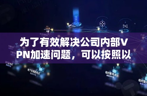 为了有效解决公司内部VPN加速问题，可以按照以下分步方案进行优化