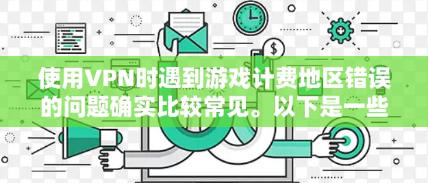 使用VPN时遇到游戏计费地区错误的问题确实比较常见。以下是一些可能的原因和解决方法 使用VPN时遇到游戏计费地区错误的问题确实比较常见。以下是一些可能的原因和解决方法