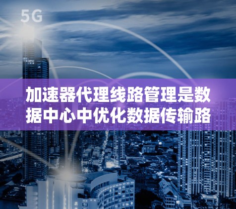 加速器代理线路管理是数据中心中优化数据传输路径的关键技术,通过智能路由和负载均衡,确保数据高效流动。以下是对其的详细解析 加速器代理线路管理是数据中心中优化数据传输路径的关键技术,通过智能路由和负载均衡,确保数据高效流动。以下是对其的详细解析