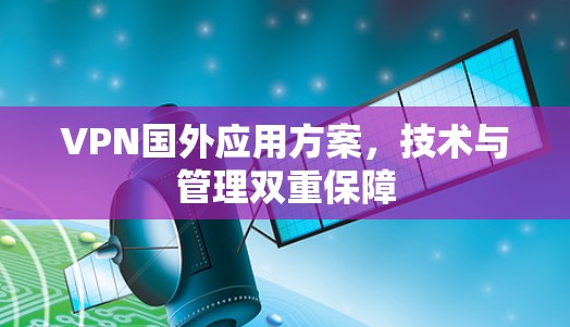 VPN国外应用方案，技术与管理双重保障