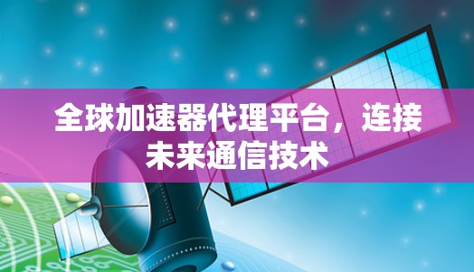 全球加速器代理平台，连接未来通信技术