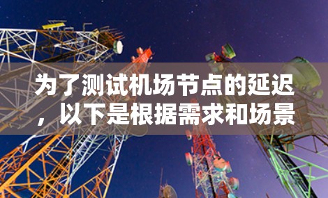 为了测试机场节点的延迟，以下是根据需求和场景推荐的工具