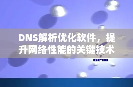 DNS解析优化软件,提升网络性能的关键技术 DNS解析优化软件,提升网络性能的关键技术