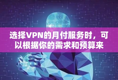 选择VPN的月付服务时，可以根据你的需求和预算来决定。以下是一些常见的VPN类型和推荐