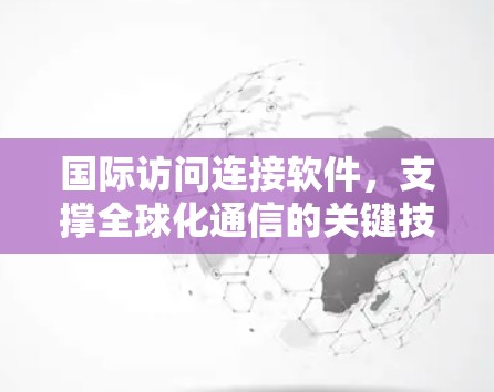国际访问连接软件,支撑全球化通信的关键技术 国际访问连接软件,支撑全球化通信的关键技术