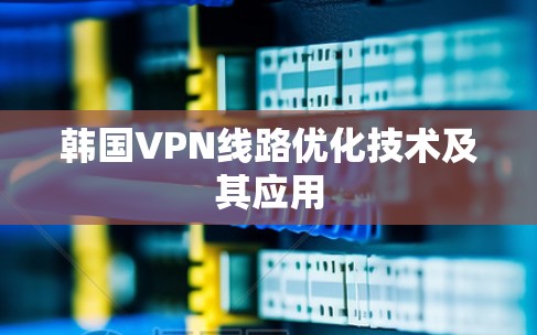 韩国VPN线路优化技术及其应用