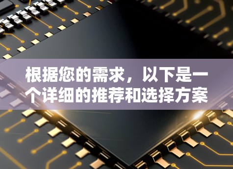 根据您的需求,以下是一个详细的推荐和选择方案 根据您的需求,以下是一个详细的推荐和选择方案