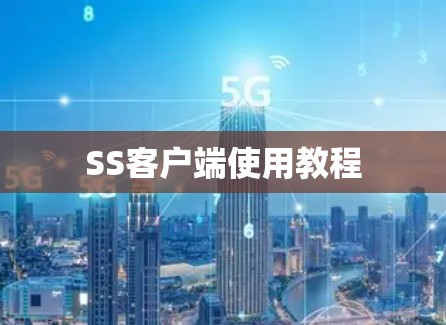 SS客户端使用教程 SS客户端使用教程