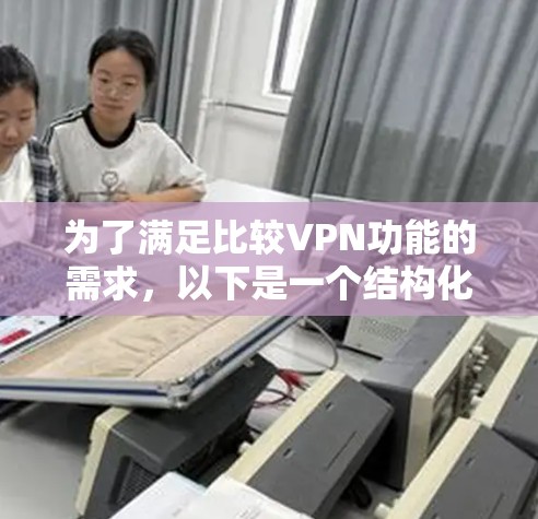 为了满足比较VPN功能的需求，以下是一个结构化的比较工具设计框架，帮助用户全面评估不同VPN服务的优劣