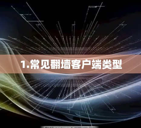 1.常见翻墙客户端类型 1.常见翻墙客户端类型