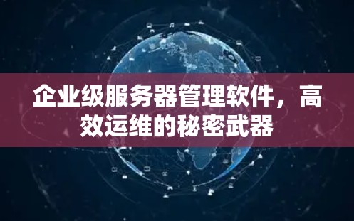 企业级服务器管理软件,高效运维的秘密武器 企业级服务器管理软件,高效运维的秘密武器