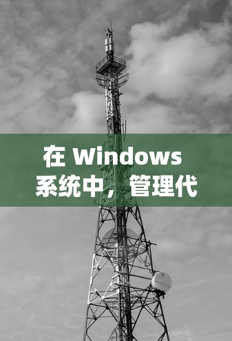 在 Windows 系统中,管理代理服务器(如 HTTP 代理、SOCKS 代理 等)可以通过一系列工具和方法来实现。以下是一些常用的 Windows 代理管理工具和方法 在 Windows 系统中,管理代理服务器(如 HTTP 代理、SOCKS 代理 等)可以通过一系列工具和方法来实现。以下是一些常用的 Windows 代理管理工具和方法